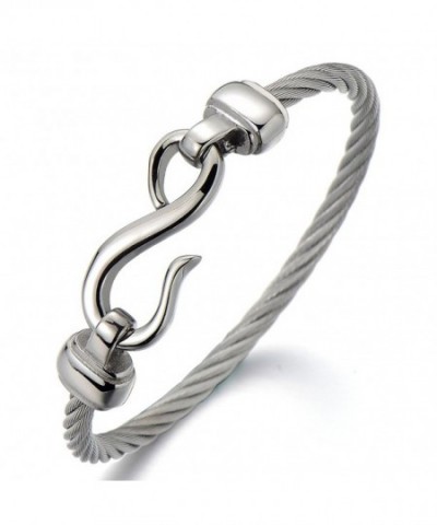 Stainless Steel Infinity Bangle Bracelet