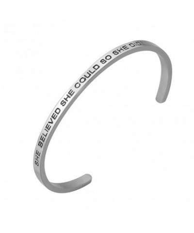 omodofo Inspirational Bracelet Believed Graduation