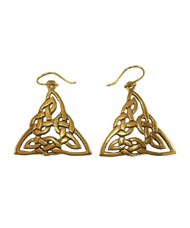 Filigree Triquetra Trinity Triangle Earrings