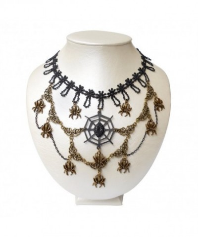 RareLove Halloween Costume Necklace Spiders