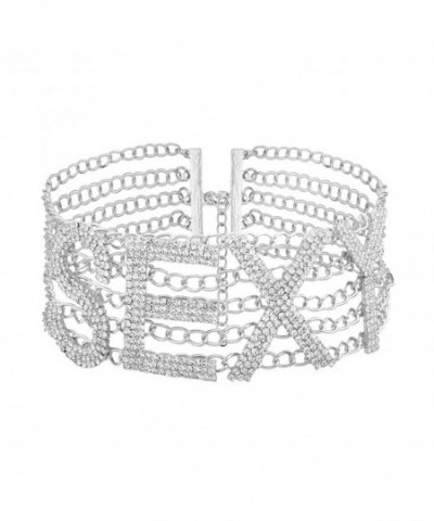 Luxury Specific Letter Rhinestone Necklace