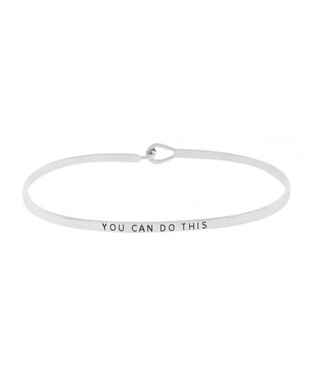 Positive Inspirational Message Engraved Bracelet