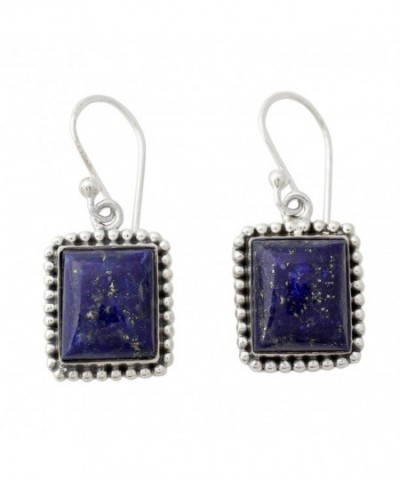 NOVICA Lazuli Sterling Silver Earrings