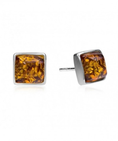 Sterling Silver Perfect Square Earrings