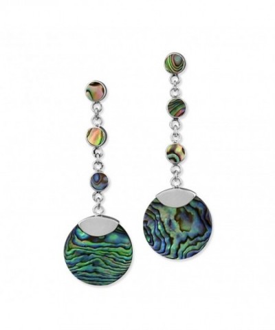 Sterling Silver Abalone Dangle Earrings