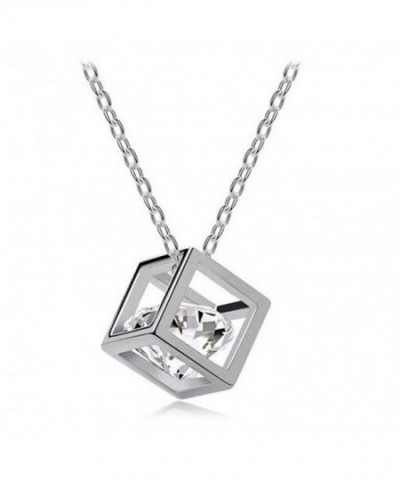 Ammazona Crystal Rhinestone Pendant Necklace