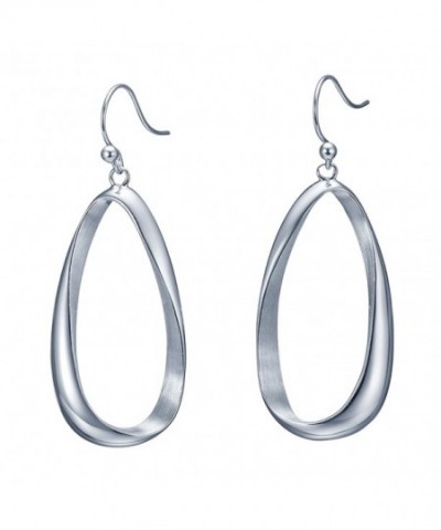 SILVERAGE Sterling Twisted Earrings Teardrop