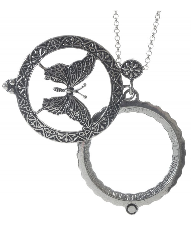 Butterfly Magnifier Magnifying Sliding Necklace