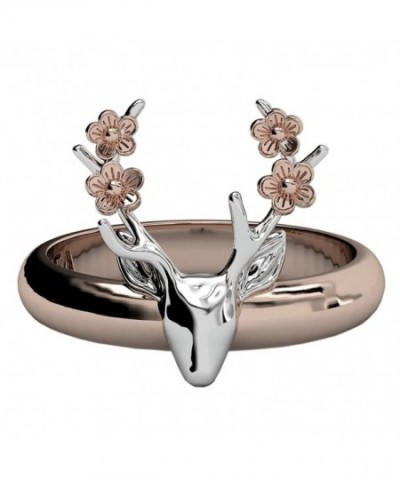 Antler Vintage Statement Flower Rings