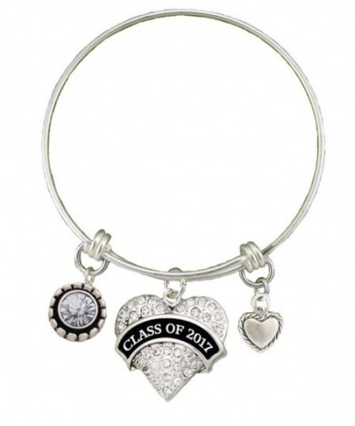 Graduation Silver Adjustable Bracelet Crystal