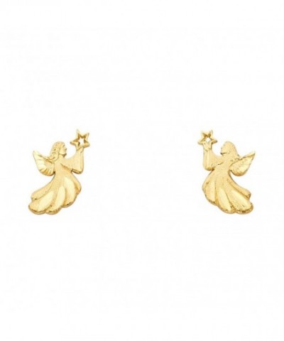 Yellow Gold Fancy Angel Earrings