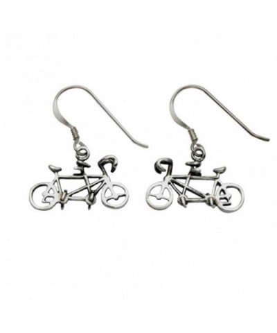 Sterling Silver Tandem Bicycle Earrings