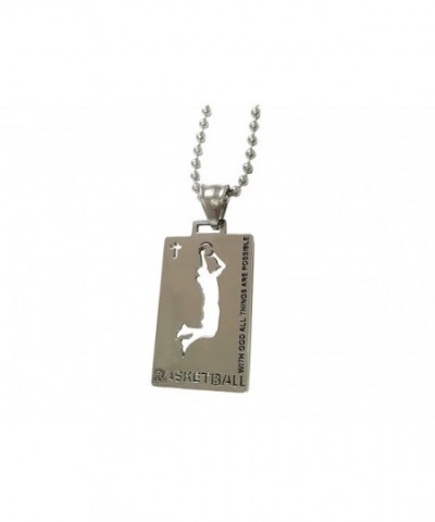 Christian Stainless Steel Basketball Necklace