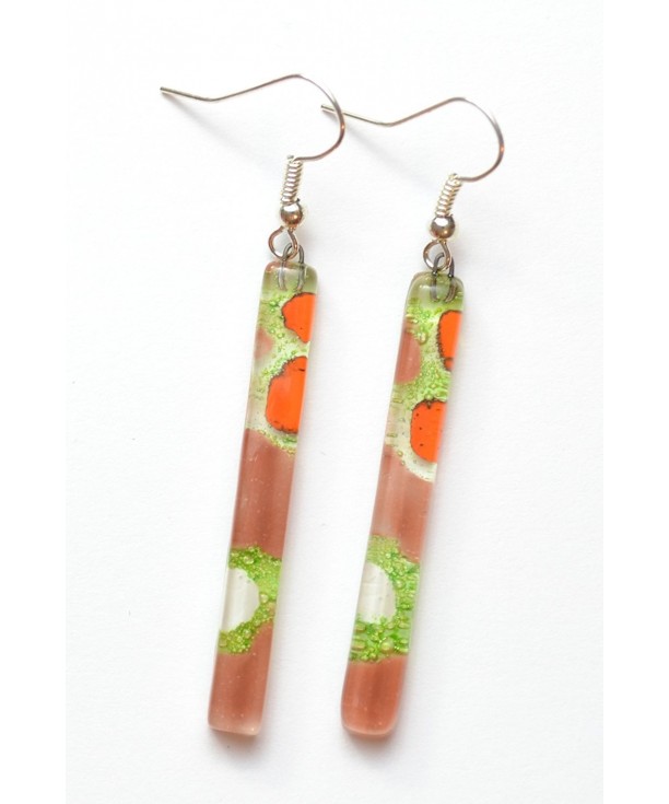 Crafted Artisan Fused Glass Earrings