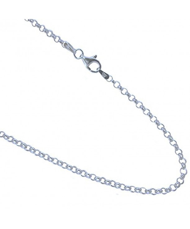 Italian Sterling Silver Necklace Inches