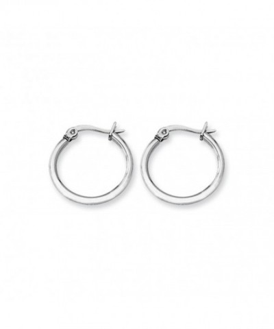 Stainless Steel Classic Round Earrings