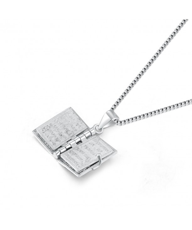 Sterling Silver Prayer Necklace Pendant