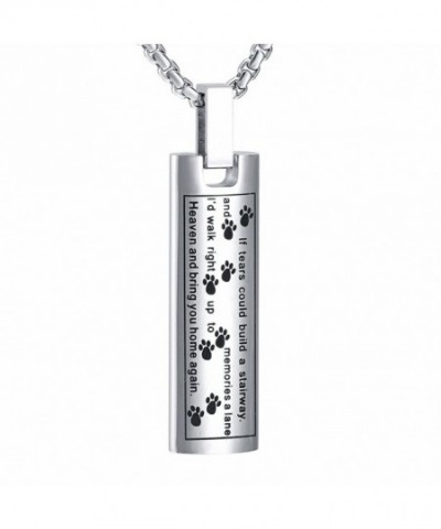 Cremation Stainless Memorial Keepsake Necklace