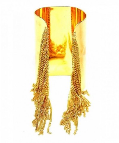 Lux Accessories Metal Fringe Bracelet