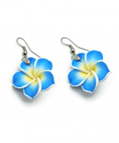 CHADADA Hawaiian Plumeria Earrings Handmade