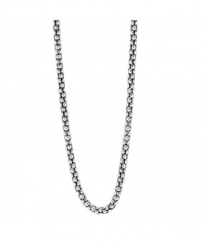 Silver Oxidized Popcorn Chain 2 0mm 18IN