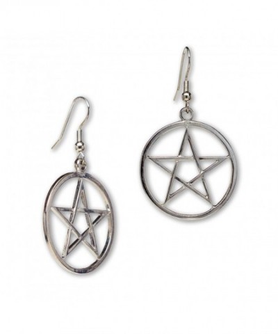 Mystical Wiccan Pentagram Pentacle Earrings