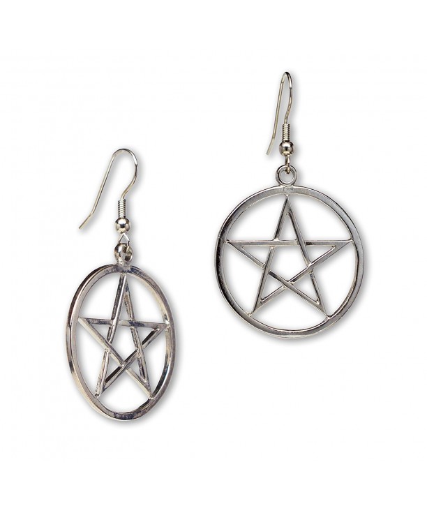 Mystical Wiccan Pentagram Pentacle Earrings