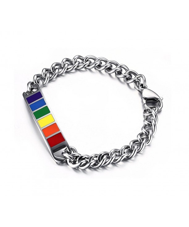 Jewelry Stainless Rainbow Lesbian Bracelet