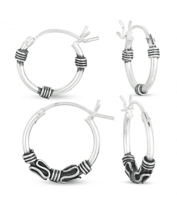 Sterling Silver 14mm Double Earrings