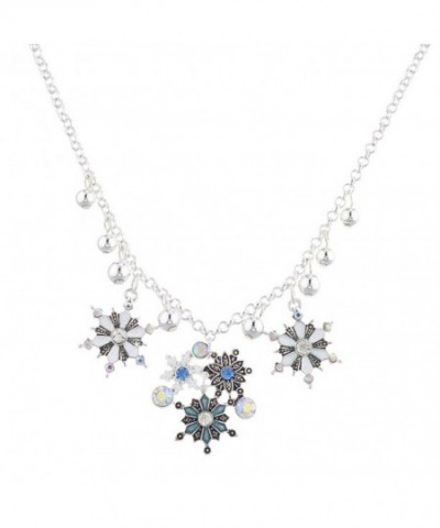 Lux Accessories Silvertone Christmas Snowflake