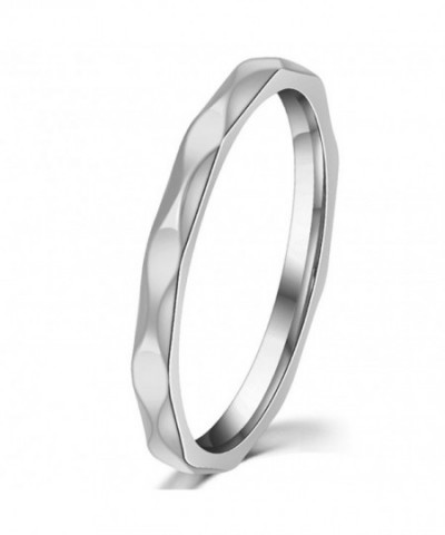 Prismatic Pattern Engagement Wedding Stainless