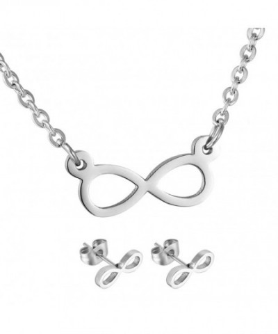 HooAMI Stainless Infinity Pendant Necklace