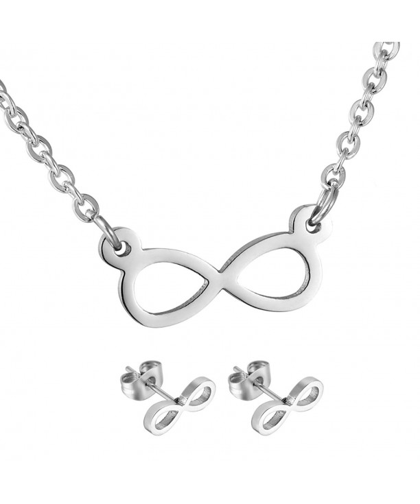 HooAMI Stainless Infinity Pendant Necklace