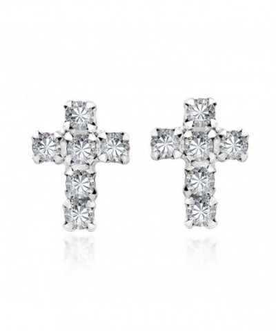 Petite Zirconia Sterling Silver Earrings