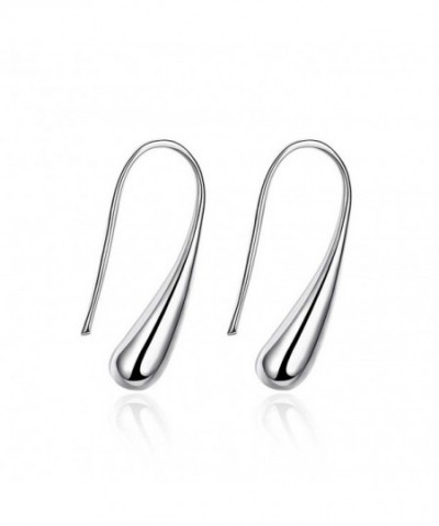 Silver Plated Teardrop Colorful Earrings