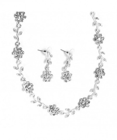 Rhinestone Bridal Wedding Necklace Earring