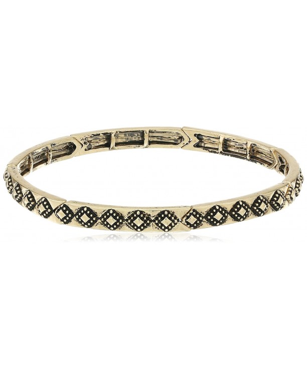 BCBGeneration Textured Diamond Stretch Bracelet