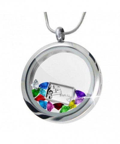 Floating Locket Music Crystals Neonblond