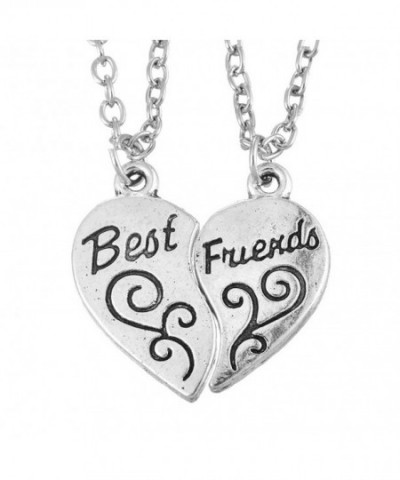 MJARTORIA Friend Engraved Pendant Necklace