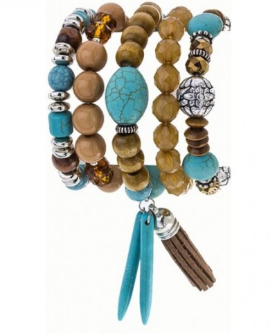 Aris Bohemian Turquoise Stretch Bracelets