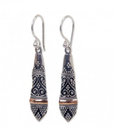 NOVICA Yellow Plated Sterling Earrings