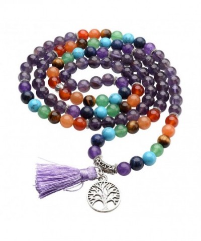 Natural Gemstone Buddhist Bracelet Necklace