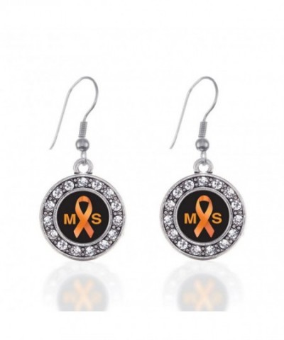 Multiple Sclerosis Awareness Earrings Rhinestones