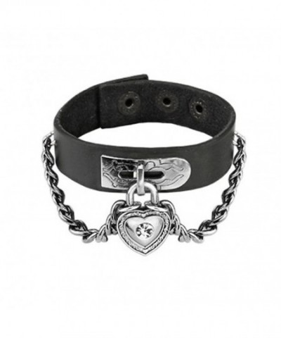 Genuine Leather Bracelet containing adjustable