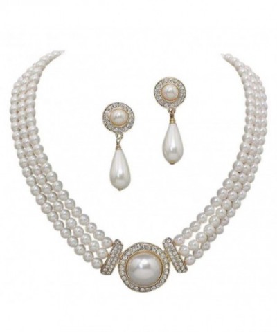Elegant Strand Bridal Necklace Earring