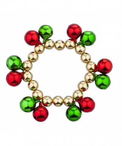 Lux Accessories Goldtone Christmas Bracelet