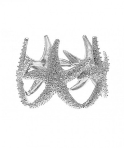 Alilang Textured Starfish Statement Bracelet