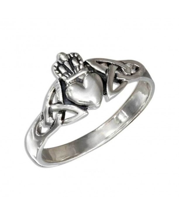 Sterling Silver Claddagh Celtic Triquetra
