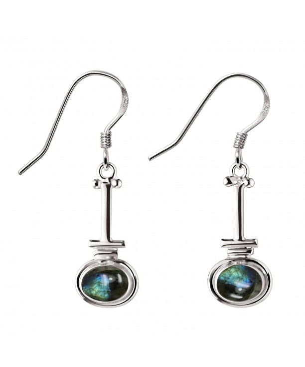 Labradorite Silver Earrings Sterling Jewelry