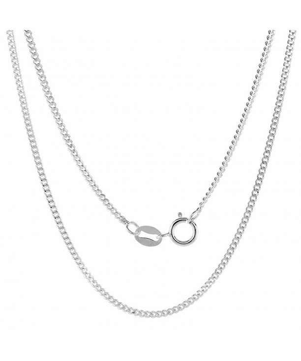 Sterling Silver Cuban Anklet Nickel